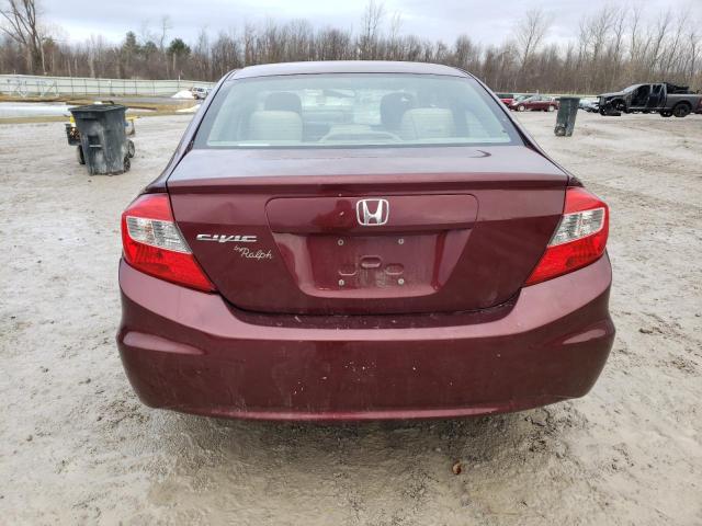 Photo 6 from auction – 2012 HONDA CIVIC LX with VIN 2HGFB2F50CH592441