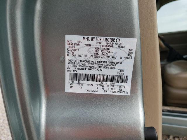 Photo 14 from auction – 2006 FORD ESCAPE LIM with VIN 1FMCU94126KC03053