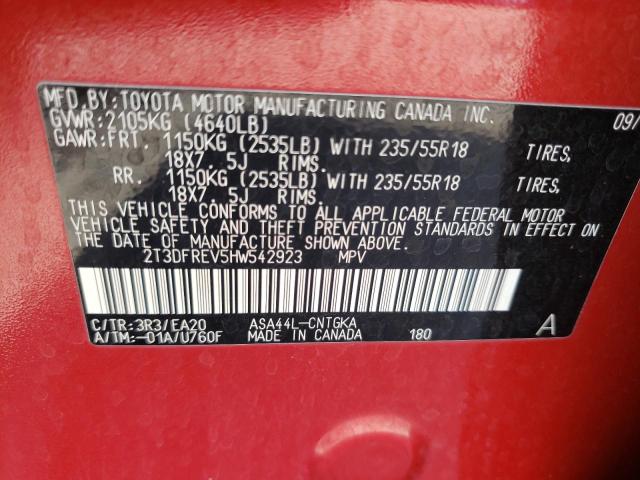 Photo 14 from auction – 2017 TOYOTA RAV4 LIMIT with VIN 2T3DFREV5HW542923