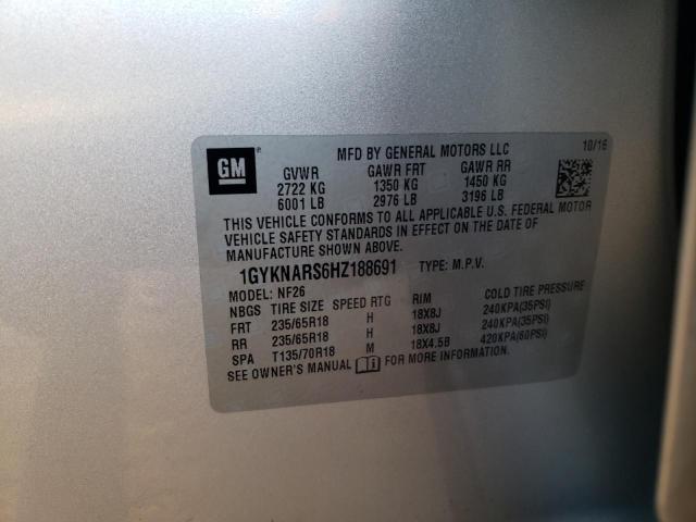 Photo 14 from auction – 2017 CADILLAC XT5 with VIN 1GYKNARS6HZ188691