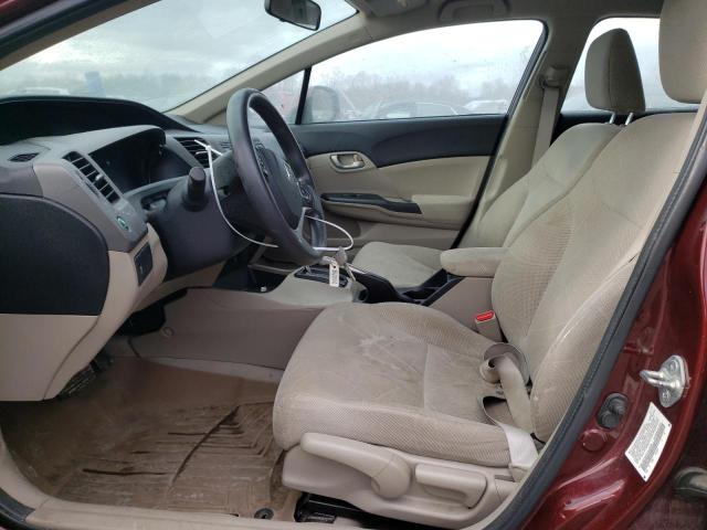 Photo 7 from auction – 2012 HONDA CIVIC LX with VIN 2HGFB2F52CH501296