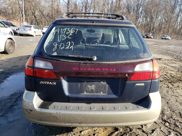 Photo 6 from auction – 2002 SUBARU LEGACY OUT with VIN 4S3BH665X27640783
