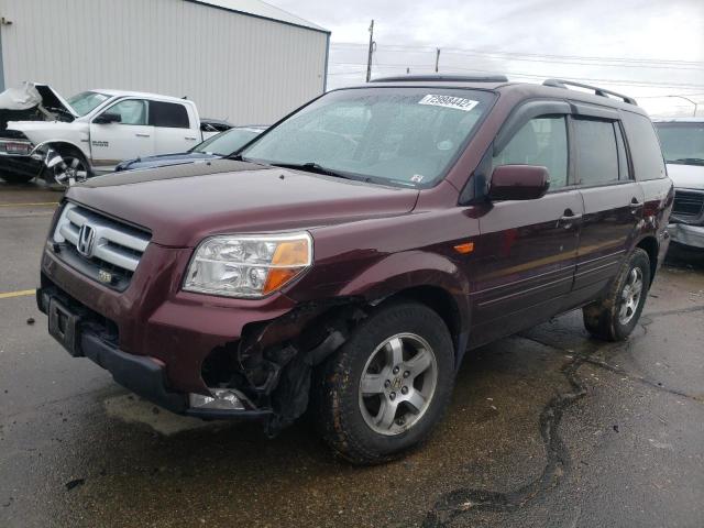 HONDA PILOT EXL 2007 with VIN 2HKYF18587H527918 - Photo from auction