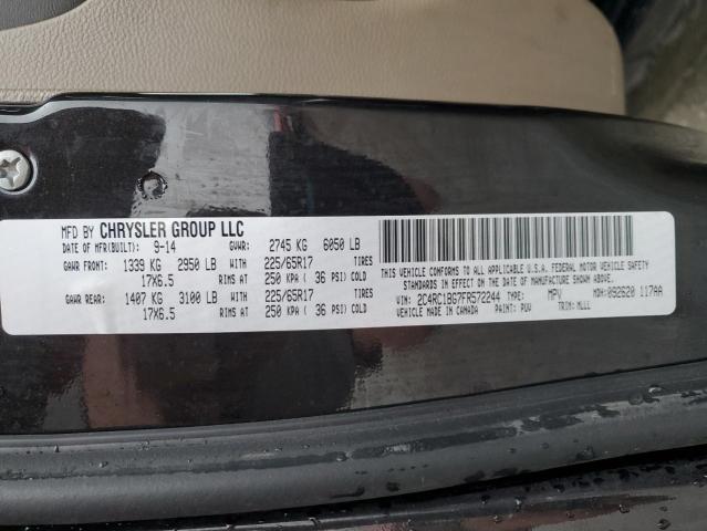 Photo 14 from auction – 2015 CHRYSLER TOWN & COU with VIN 2C4RC1BG7FR572244