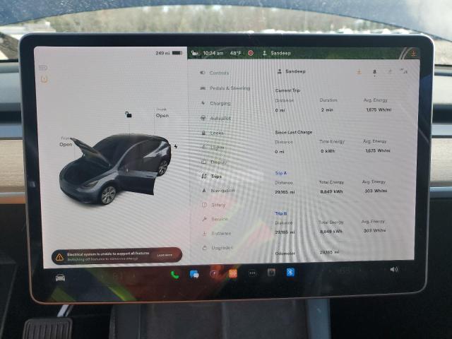 Photo 9 from auction – 2021 TESLA MODEL Y with VIN 5YJYGDEEXMF207190