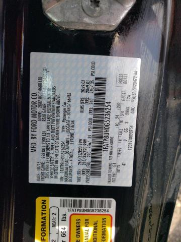 Photo 10 from auction – 2016 FORD MUSTANG with VIN 1FATP8UH0G5236254