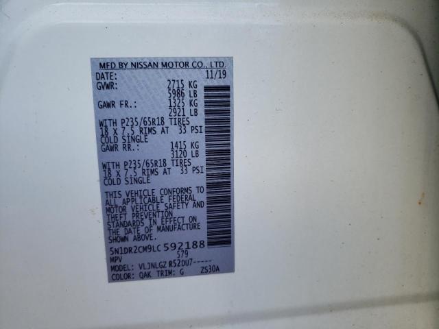 Photo 14 from auction – 2020 NISSAN PATHFINDER with VIN 5N1DR2CM9LC592188