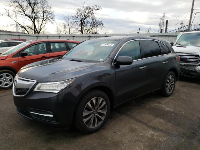 ACURA MDX TECHNO 2016 with VIN 5FRYD4H47GB013649 - Photo from auction