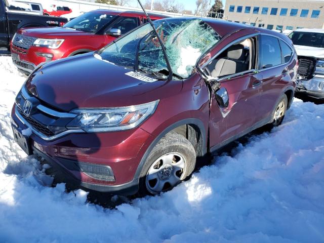 HONDA CR-V LX 2015 with VIN 5J6RM4H38FL074348 - Photo from auction