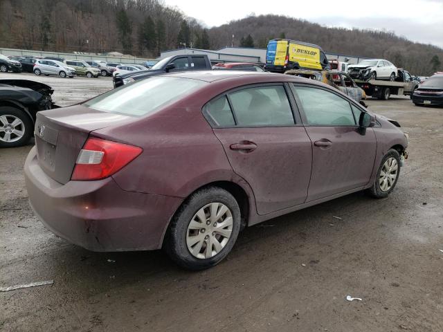 Photo 3 from auction – 2012 HONDA CIVIC LX with VIN 2HGFB2F52CH501296