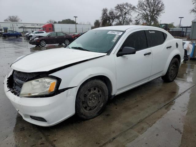 DODGE AVENGER SE 2012 with VIN 1C3CDZABXCN118476 - Photo from auction