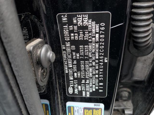 Photo 14 from auction – 2012 KIA SORENTO EX with VIN 5XYKU4A62CG208760