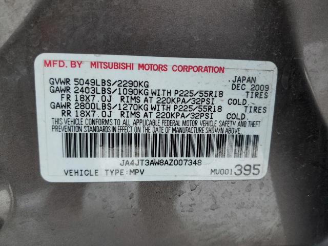 Photo 14 from auction – 2010 MITSUBISHI OUTLANDER with VIN JA4JT3AW8AZ007348