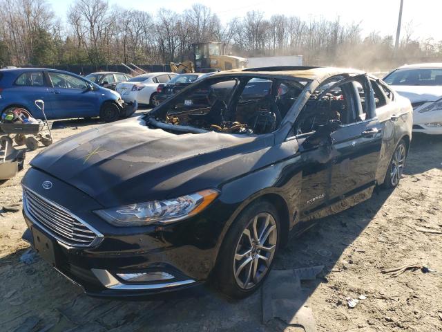 FORD FUSION SE 2017 with VIN 3FA6P0LU1HR223704 - Photo from auction