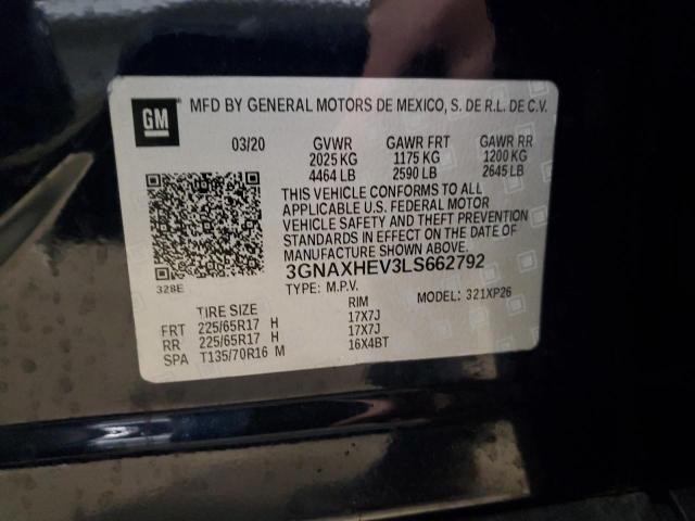 Photo 14 from auction – 2020 CHEVROLET EQUINOX LS with VIN 3GNAXHEV3LS662792