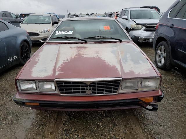 Photo 5 from auction – 1984 MASERATI BITURBO with VIN ZAMAL1104EB319411