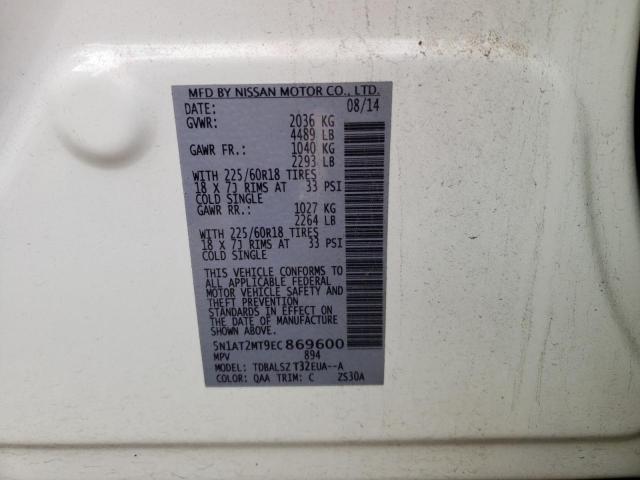 Photo 14 from auction – 2014 NISSAN ROGUE S with VIN 5N1AT2MT9EC869600