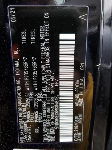 Photo 14 from auction – 2021 TOYOTA SIENNA LE with VIN 5TDKRKEC6MS048182