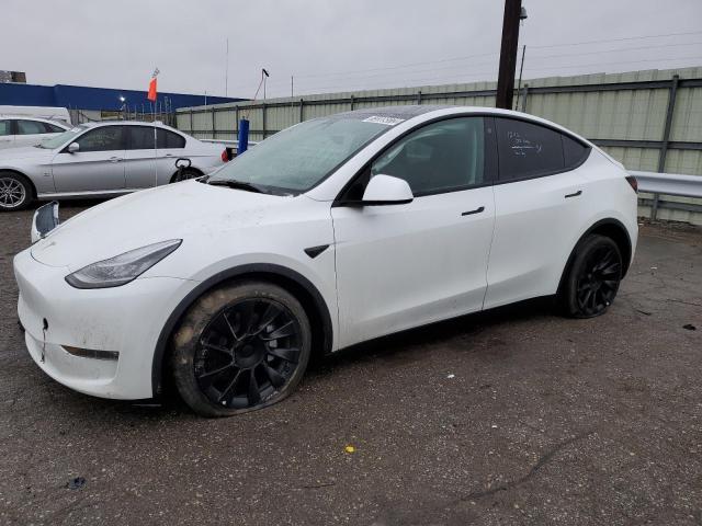 TESLA MODEL Y 2022 with VIN 7SAYGDEEXNF480571 - Photo from auction