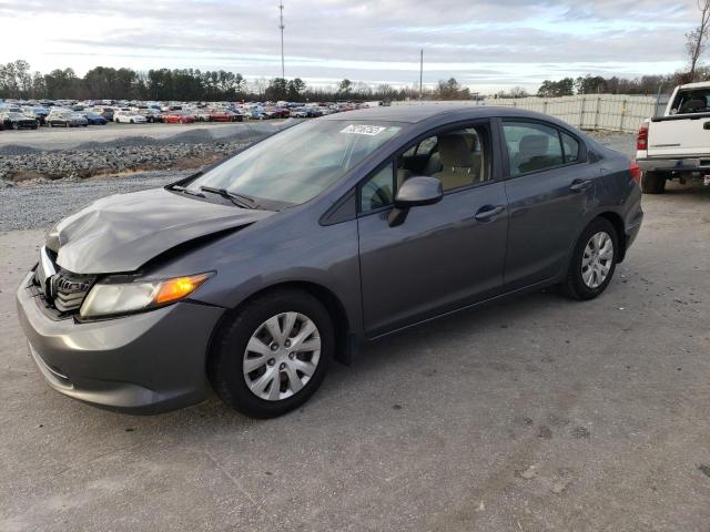 HONDA CIVIC LX 2012 with VIN 19XFB2F53CE325420 - Photo from auction