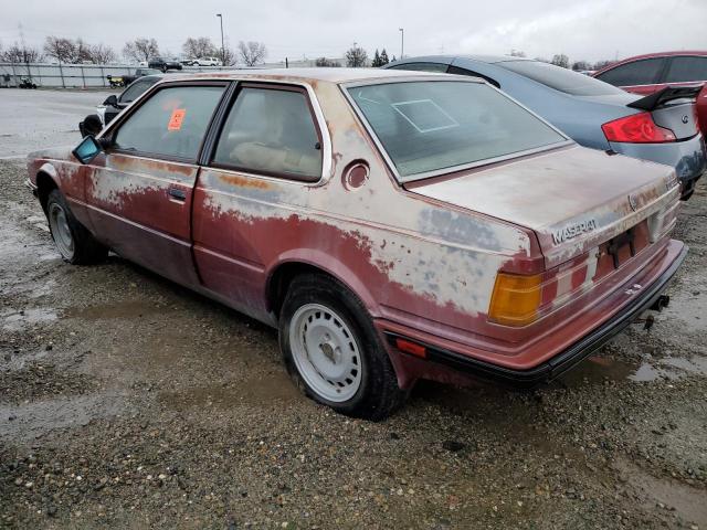 Photo 2 from auction – 1984 MASERATI BITURBO with VIN ZAMAL1104EB319411