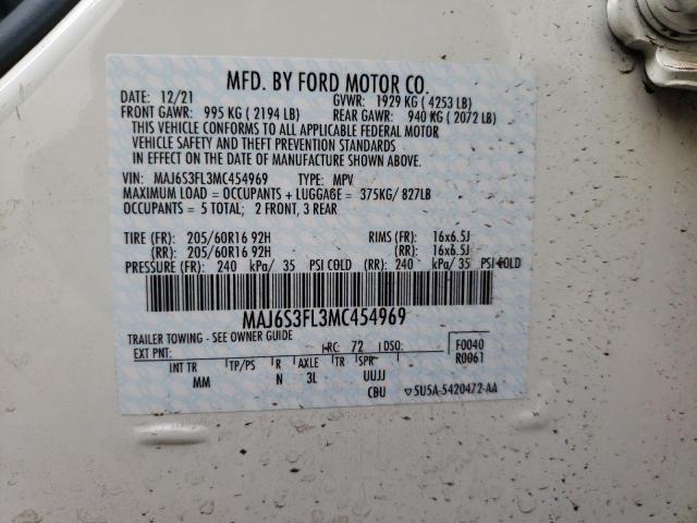 Photo 14 from auction – 2021 FORD ECOSPORT S with VIN MAJ6S3FL3MC454969