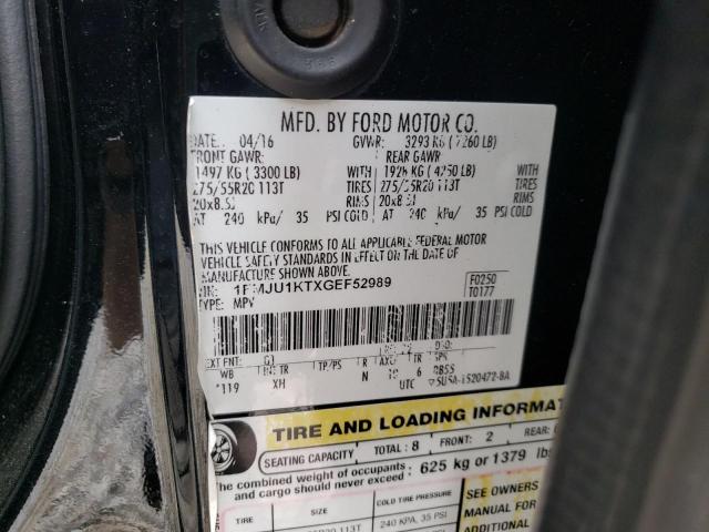Photo 14 from auction – 2016 FORD EXPEDITION with VIN 1FMJU1KTXGEF52989