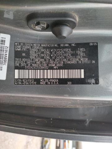 Photo 14 from auction – 2005 TOYOTA SIENNA CE with VIN 5TDZA23C25S384552