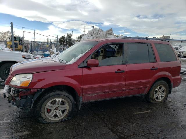 HONDA PILOT EXL 2004 with VIN 2HKYF18504H617673 - Photo from auction