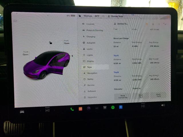 Photo 9 from auction – 2019 TESLA MODEL 3 with VIN 5YJ3E1EAXKF483958