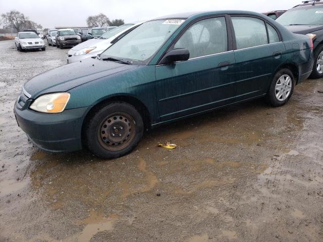 HONDA CIVIC LX 2001 with VIN 2HGES16561H543375 - Photo from auction