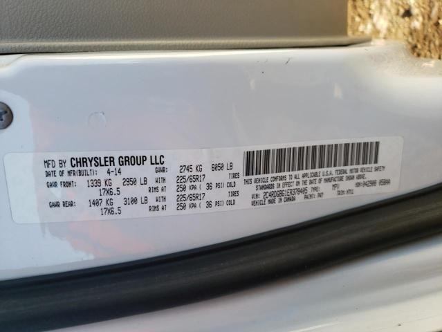 Photo 14 from auction – 2014 DODGE GRAND CARA with VIN 2C4RDGBG1ER378405