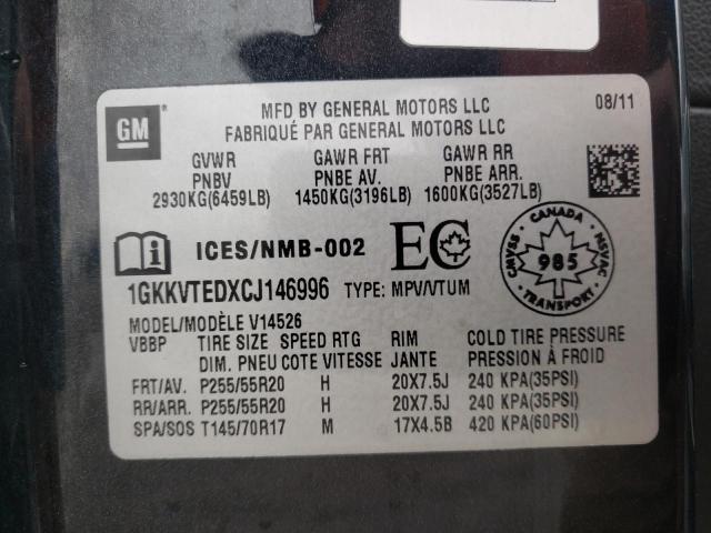 Photo 14 from auction – 2012 GMC ACADIA DEN with VIN 1GKKVTEDXCJ146996