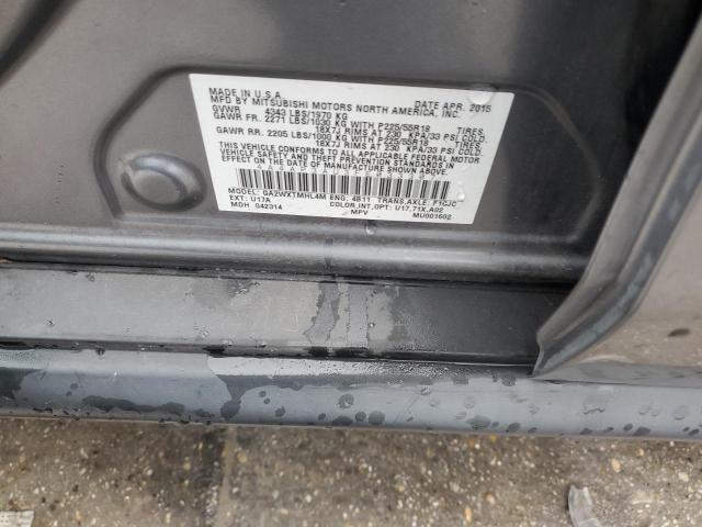 Photo 14 from auction – 2015 MITSUBISHI OUTLANDER with VIN 4A4AP3AU3FE033307