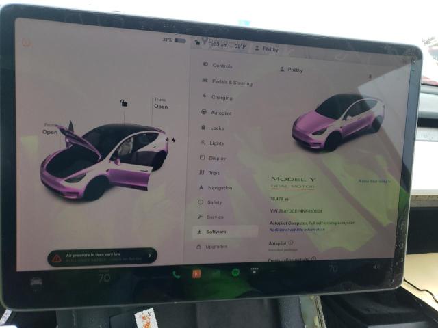Photo 8 from auction – 2022 TESLA MODEL Y with VIN 7SAYGDEF4NF450524