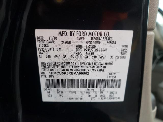 Photo 14 from auction – 2011 FORD ESCAPE HYB with VIN 1FMCU5K3XBKA99502