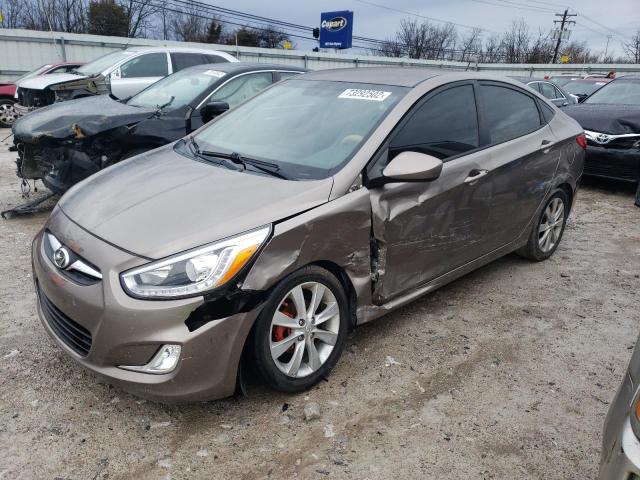 HYUNDAI ACCENT GLS 2014 with VIN KMHCU4AE4EU601555 - Photo from auction