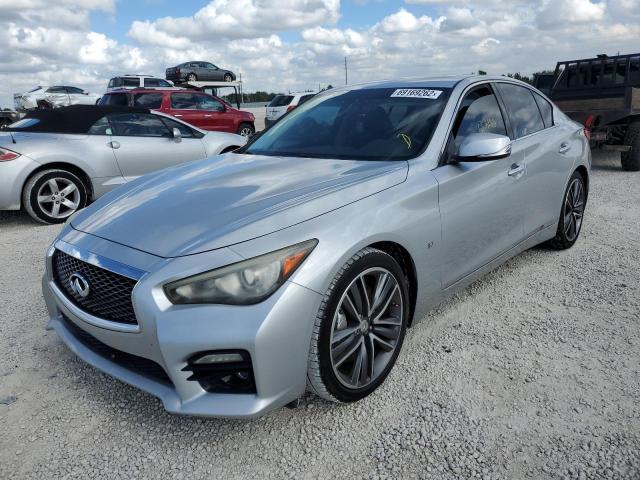 INFINITI Q50 BASE 2014 with VIN JN1BV7AP8EM670297 - Photo from auction