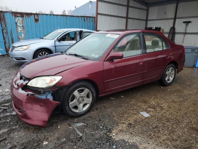 HONDA CIVIC EX 2004 with VIN 2HGES26764H512316 - Photo from auction
