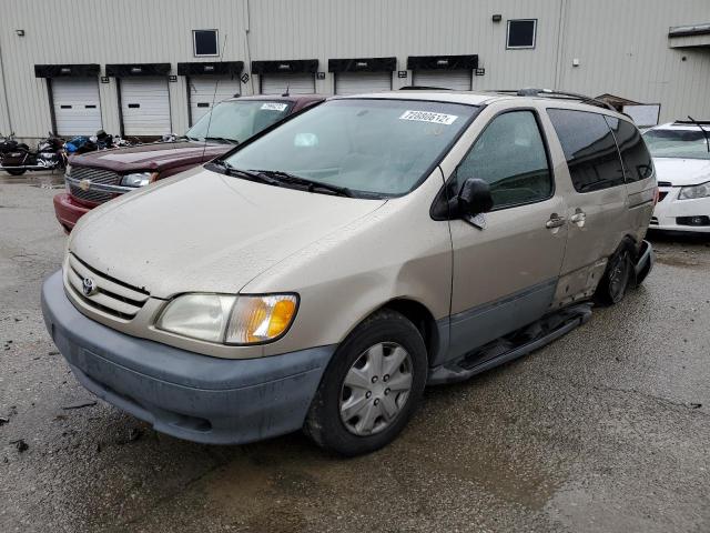 TOYOTA SIENNA CE 2002 with VIN 4T3ZF19C02U495050 - Photo from auction