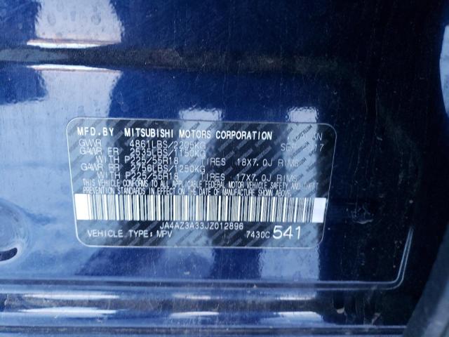 Photo 14 from auction – 2018 MITSUBISHI OUTLANDER with VIN JA4AZ3A33JZ012896