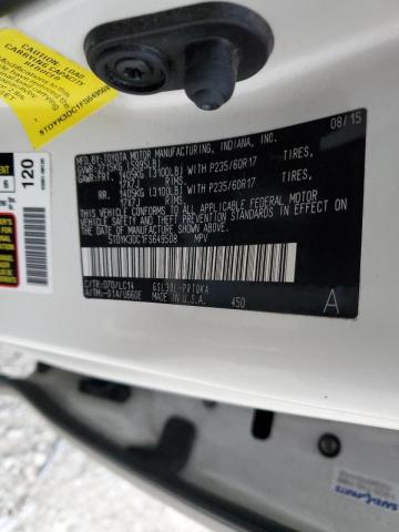 Photo 14 from auction – 2015 TOYOTA SIENNA XLE with VIN 5TDYK3DC1FS649508