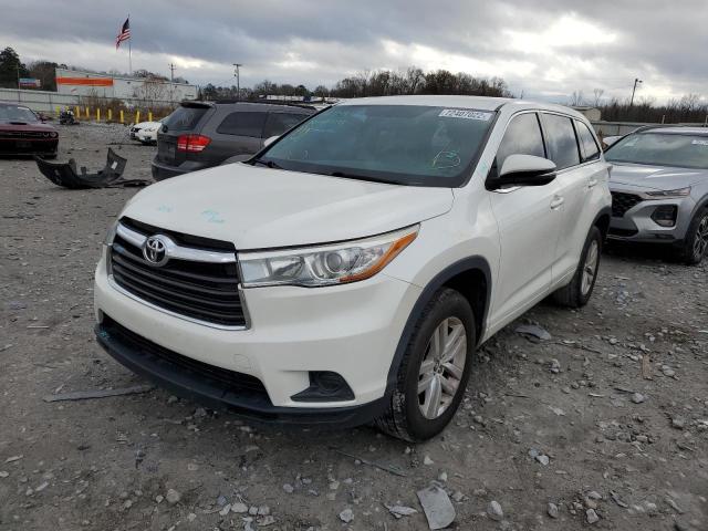 TOYOTA HIGHLANDER 2016 with VIN 5TDZKRFH4GS175748 - Photo from auction