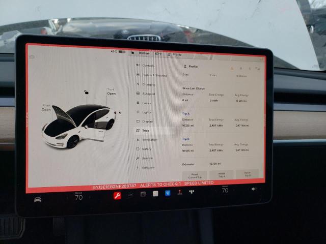 Photo 9 from auction – 2022 TESLA MODEL 3 with VIN 5YJ3E1EB2NF288787