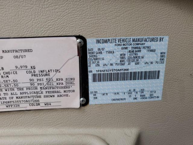 Photo 10 from auction – 2008 WINNEBAGO MOTORHOME with VIN 1F6NF53Y570A07266