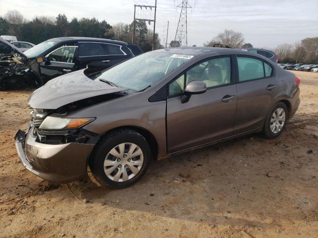 HONDA CIVIC LX 2012 with VIN 2HGFB2F57CH529465 - Photo from auction