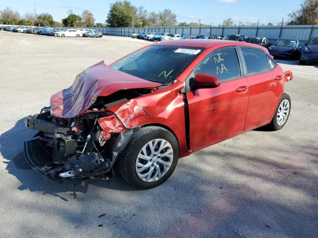 TOYOTA COROLLA L 2018 with VIN 5YFBURHE7JP822786 - Photo from auction