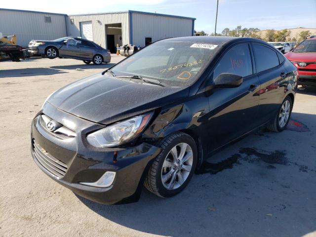 HYUNDAI ACCENT GLS 2013 with VIN KMHCU4AE2DU443733 - Photo from auction