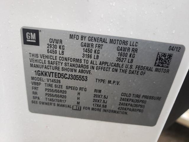 Photo 14 from auction – 2012 GMC ACADIA DEN with VIN 1GKKVTED5CJ305553