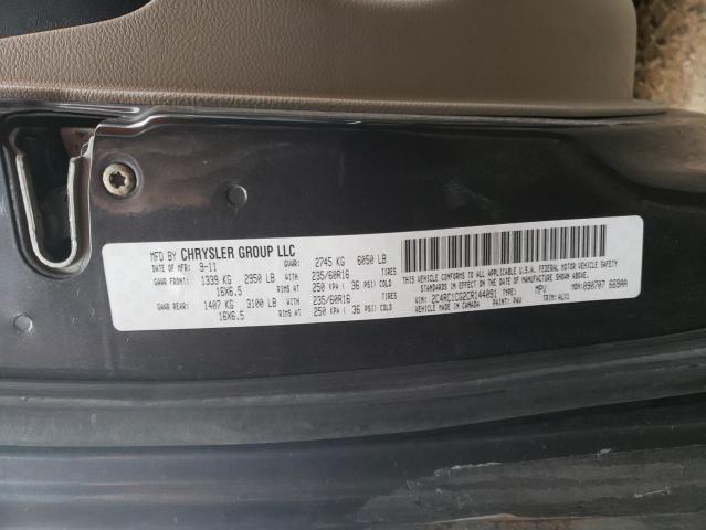 Photo 14 from auction – 2012 CHRYSLER TOWN & COU with VIN 2C4RC1CG2CR144091